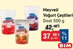 DOST MEYVELİ YOĞURT ÇEŞİTLERİ 500 G DOST MEYVELİ YOĞURT ÇEŞİTLERİ 500 G